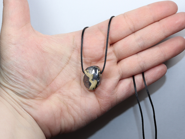 schalenblende with cord or silver 925