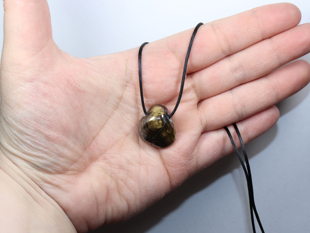 schalenblende with cord or silver 925