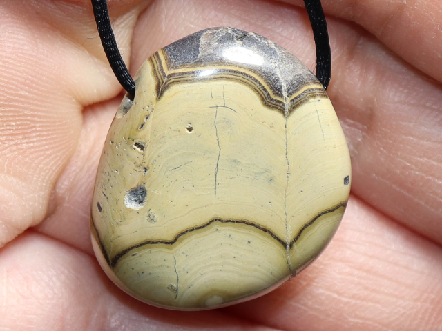 schalenblende with cord or silver 925