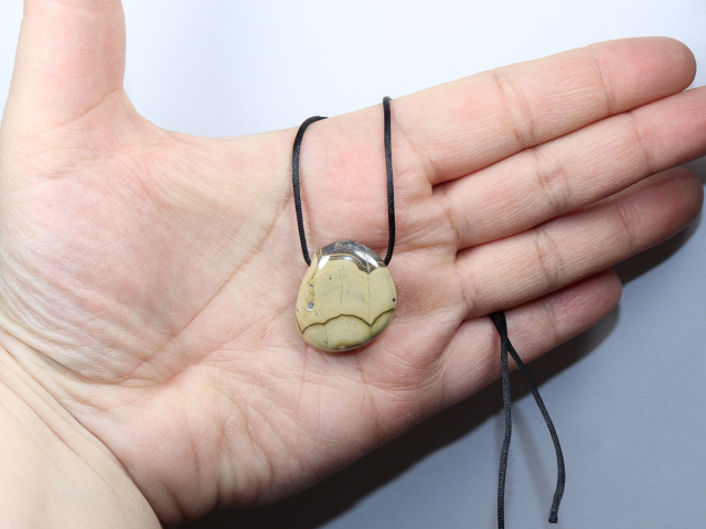 schalenblende with cord or silver 925