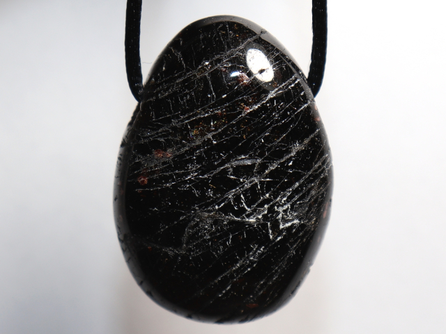Preview: black tourmaline (Schorl) with cord or silver 925