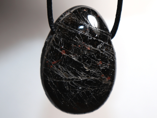 Preview: black tourmaline (Schorl) with cord or silver 925