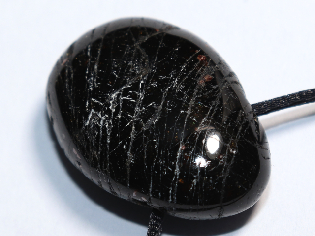 black tourmaline (Schorl) with cord or silver 925
