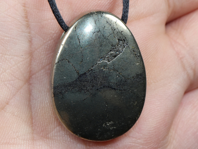 Pyrit mit Band oder Silber 925