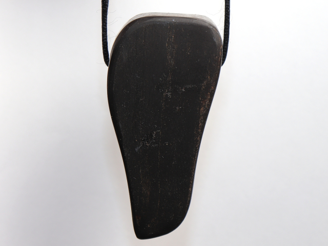 Preview: petrified wood with rock crystal with cord or silver 925