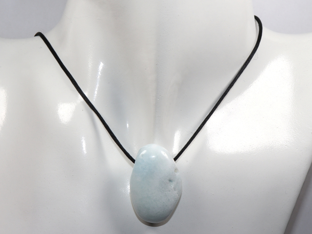 Preview: blauer Calcit mit Band oder Silber 925