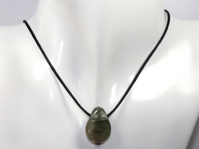 Preview: Aktinolithquarz mit Band oder Silber 925