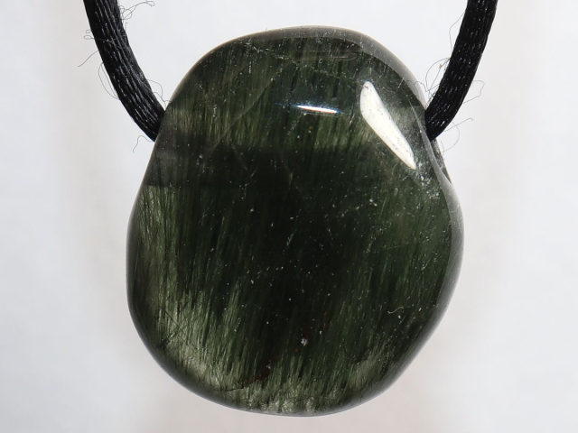 actinolite quartz with cord or silver 925