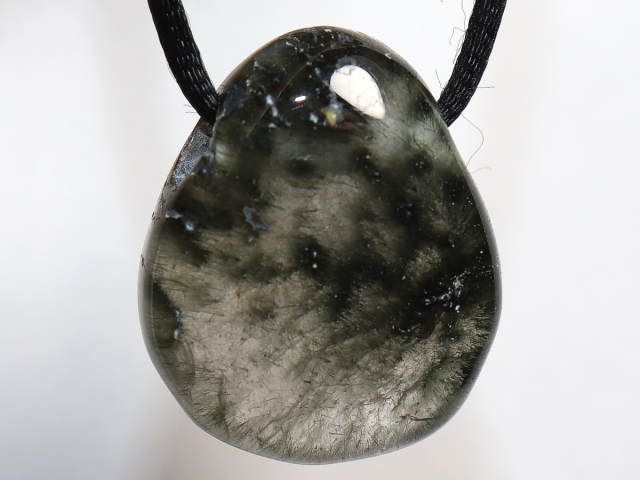 Preview: Aktinolithquarz mit Band oder Silber 925