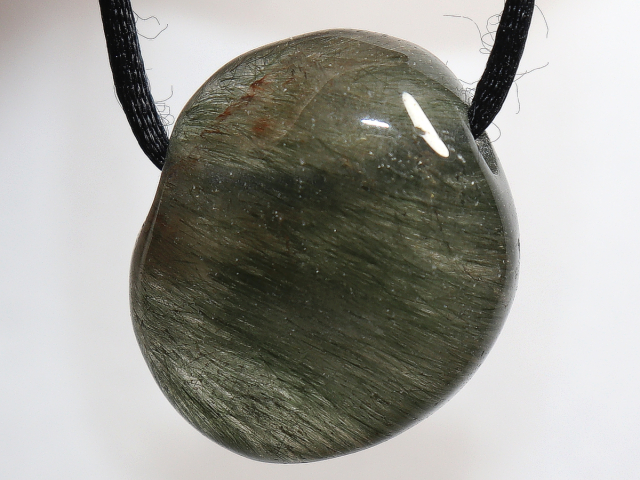 Preview: Aktinolithquarz mit Band oder Silber 925