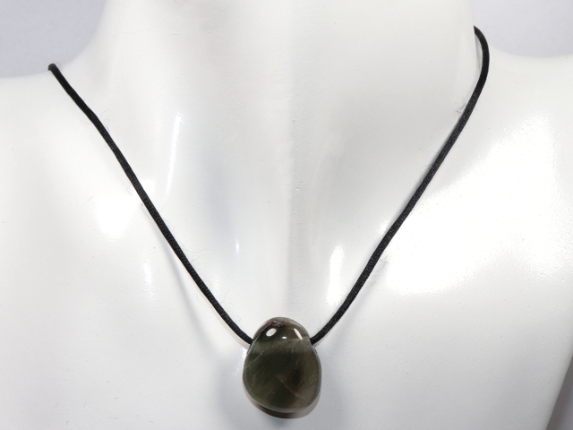 Preview: Aktinolithquarz mit Band oder Silber 925