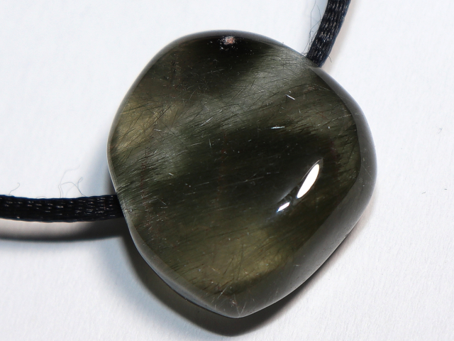 actinolite quartz with cord or silver 925