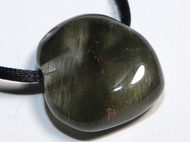 actinolite quartz with cord or silver 925