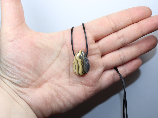 schalenblende with cord or silver 925