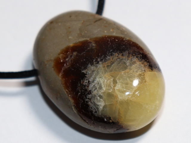 septaria with cord or silver 925