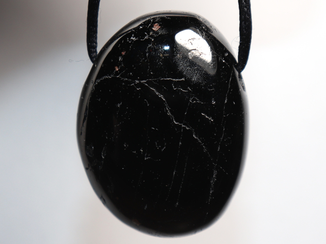 Preview: black tourmaline (Schorl) with cord or silver 925