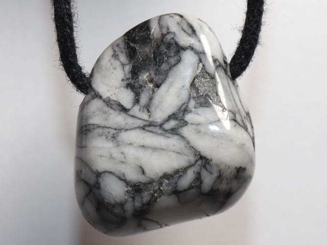 Preview: pinolite with cord or silver 925