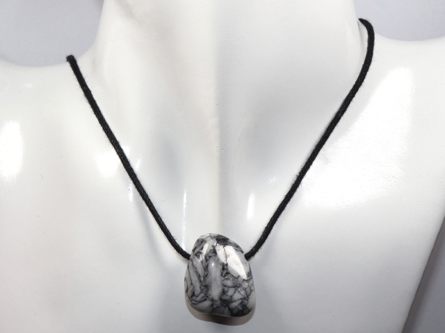 Preview: pinolite with cord or silver 925