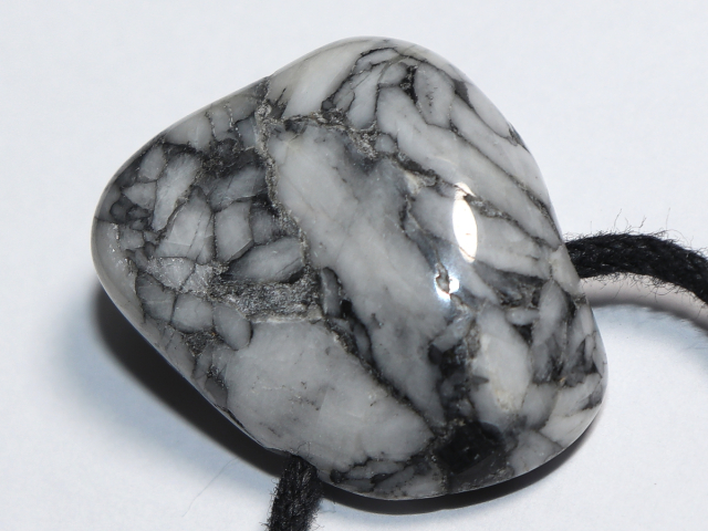 Preview: pinolite with cord or silver 925