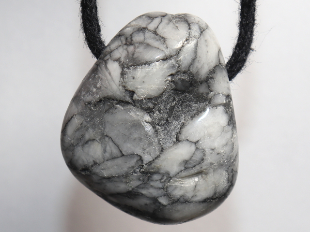 Preview: pinolite with cord or silver 925