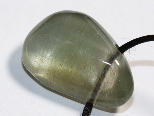 actinolite quartz with cord or silver 925
