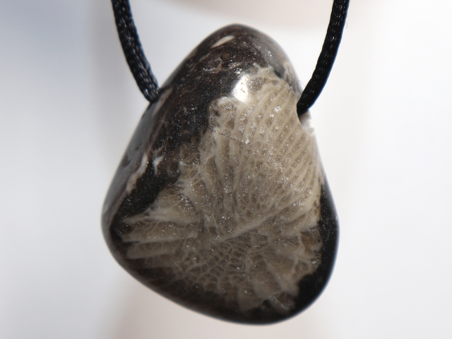 frosterley marble with cord or silver 925