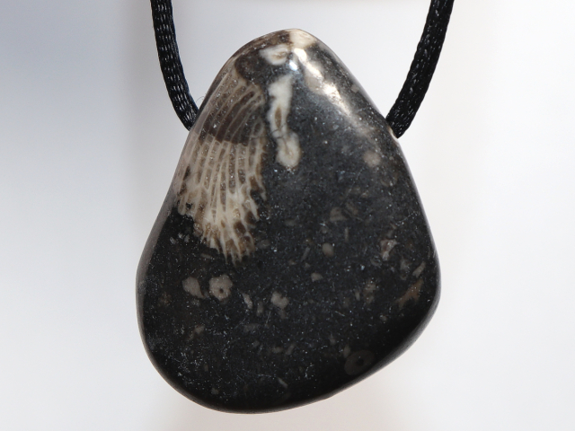 frosterley marble with cord or silver 925