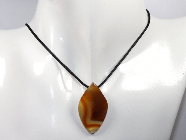 condor agate with cord or silver 925
