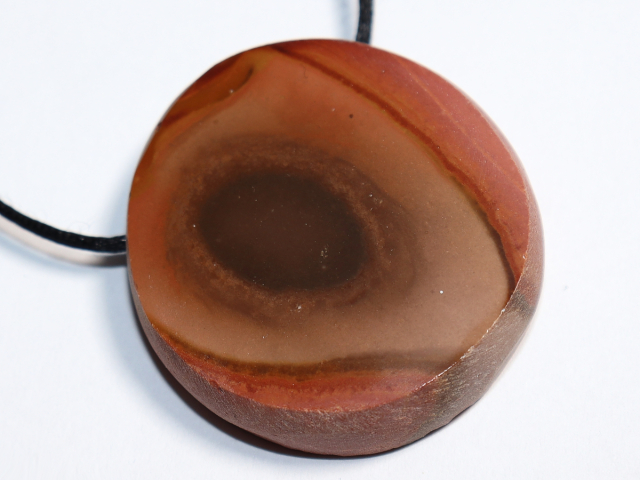 polychrome jasper with cord or silver 925