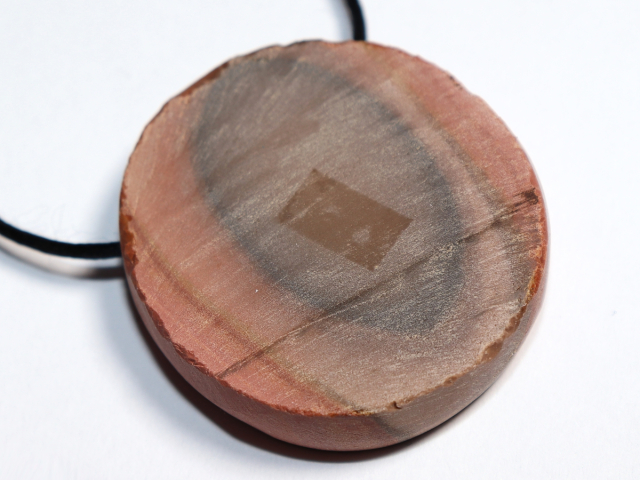 polychrome jasper with cord or silver 925