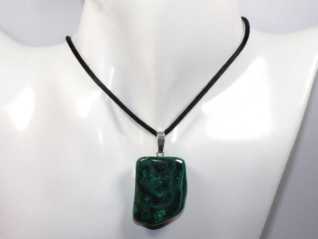 Malachit mit Band oder Silber 925