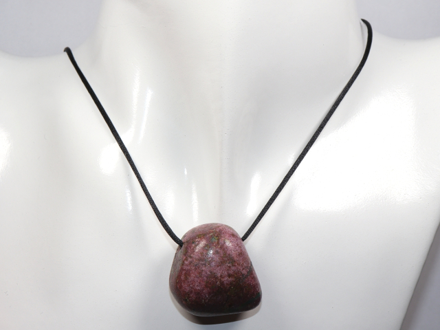 Preview: ruby with cord or silver 925