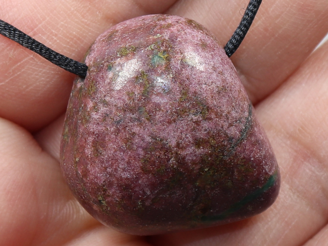 ruby with cord or silver 925