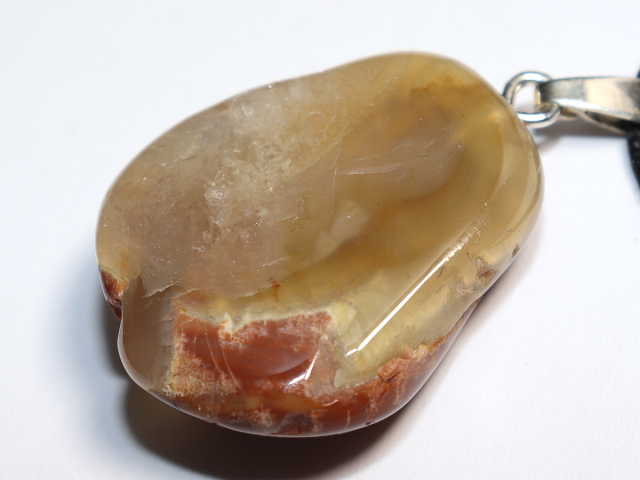 amulet stone with cord or silver 925