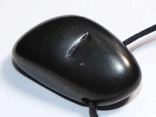 shungite with cord or silver 925