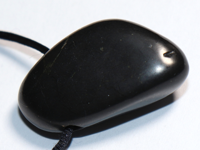 shungite with cord or silver 925