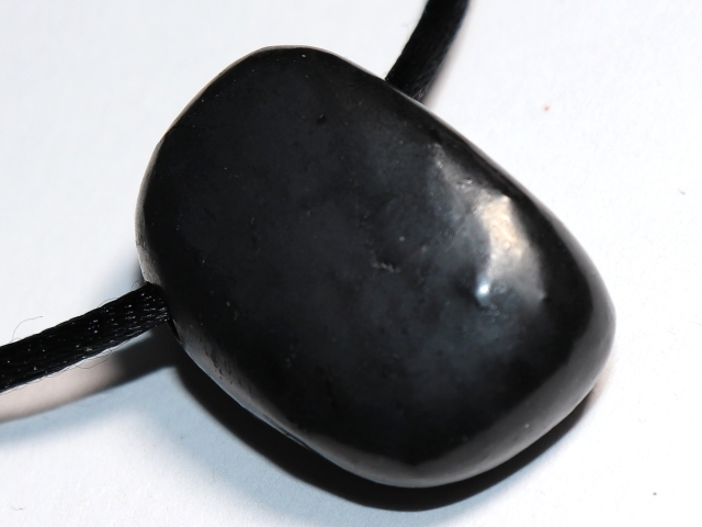 shungite with cord or silver 925