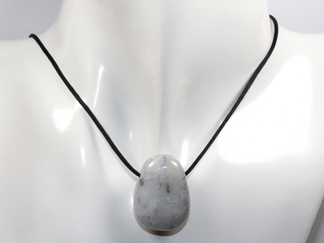 Preview: blauer Calcit mit Band oder Silber 925