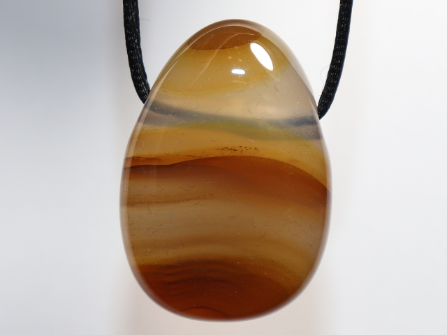 carnelian with cord or silver 925
