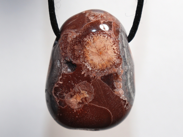 bird's eye jasper with cord or silver 925