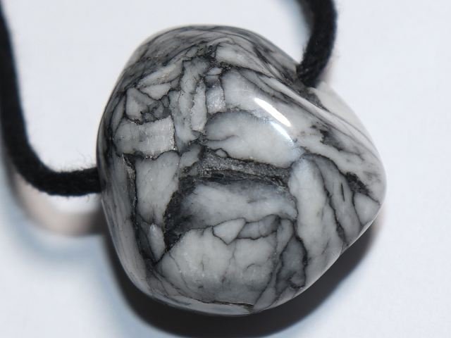 Preview: pinolite with cord or silver 925