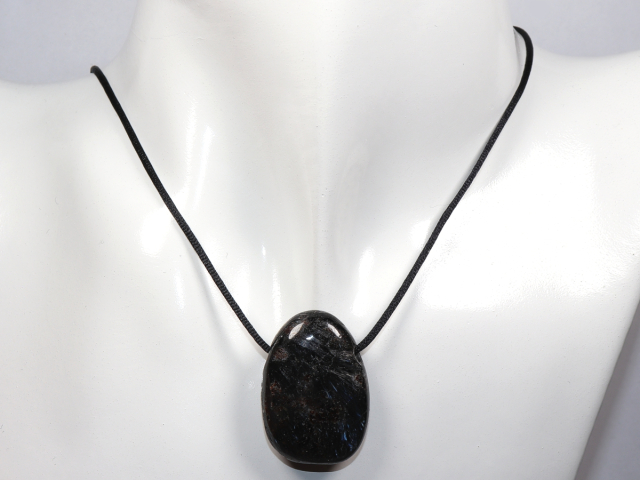 Preview: anthophyllite with cord or silver 925