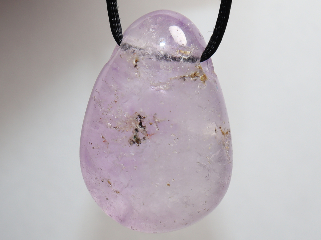 Preview: amethyst with cord or silver 925