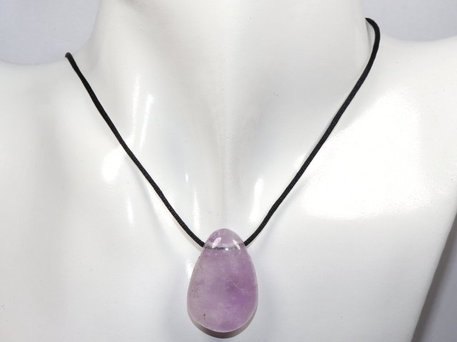 Preview: amethyst with cord or silver 925
