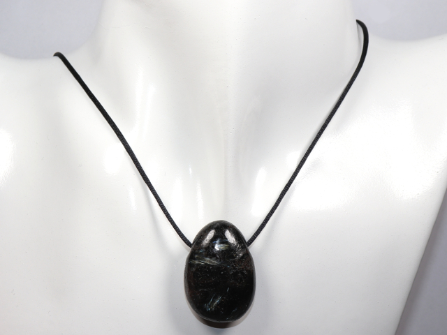 Preview: anthophyllite with cord or silver 925