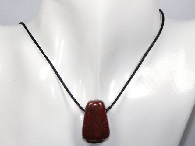 Preview: brecciated jasper with cord or silver 925