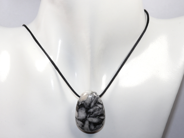 Preview: pinolite with cord or silver 925