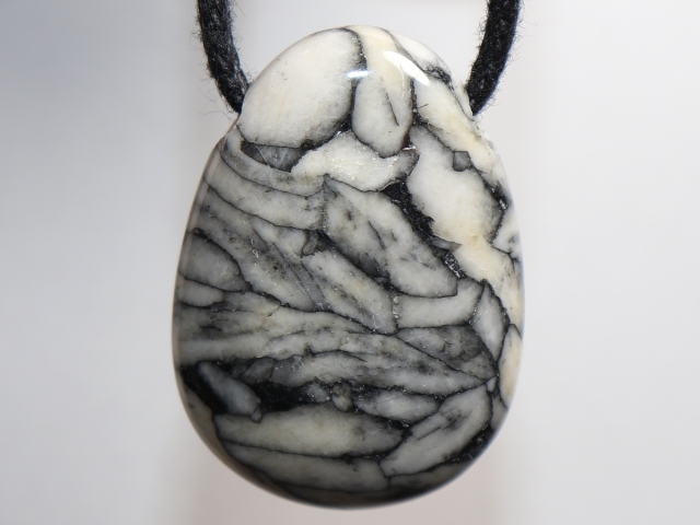 Preview: pinolite with cord or silver 925