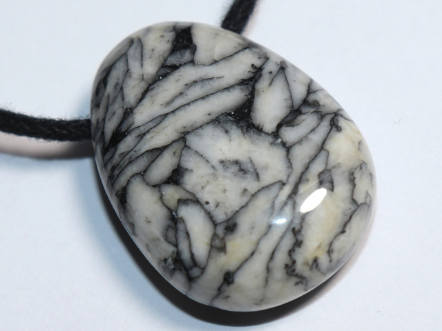 Preview: pinolite with cord or silver 925