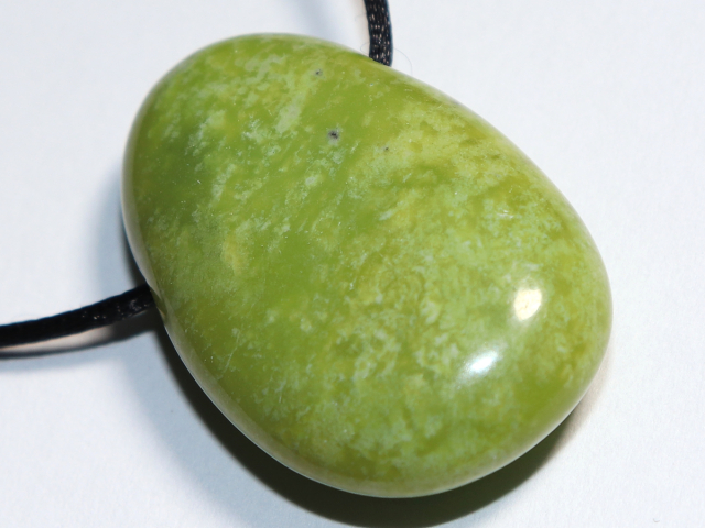 Preview: chrysoprase with cord or silver 925